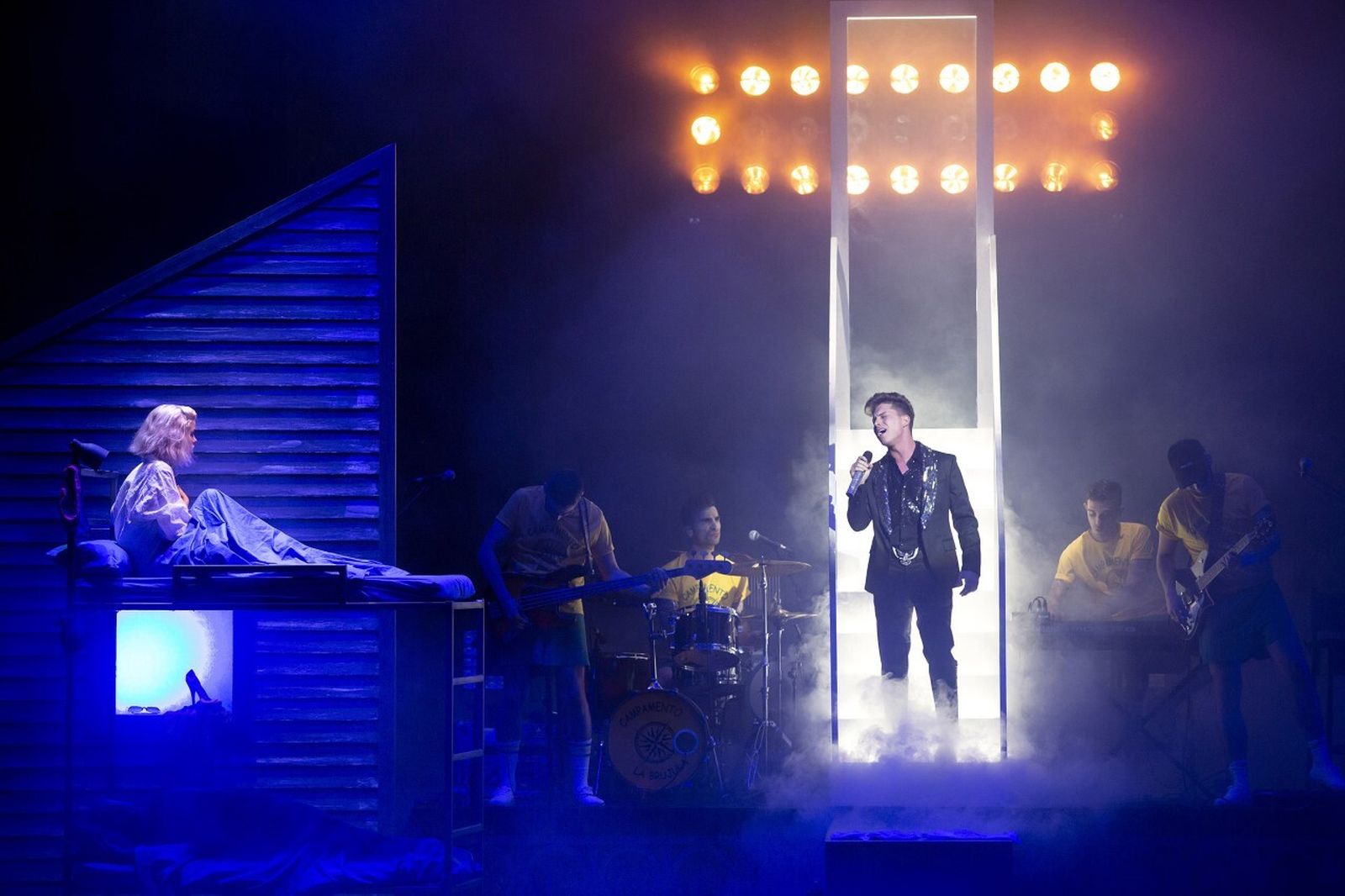 Momento del afamado musical 'La Llamada', que llega esta semana a Huelva.