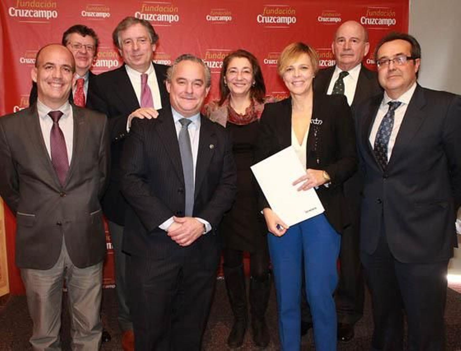 Jesús Jiménez (Consejo Social Universidad de Sevilla),Joaquín Revuelta, presidente del Consejo Económico y Social de Sevilla; Juan José Almagro, presidente de la Asociación Española de Directivos de Responsabilidad Social; Francisco Mesonero, director general de Fundacion y RC Adecco Iberia y America Latina; Rosa Muñiz, presidenta de la Asociación Humanos con Recurso; Mª Angeles Rodríguez de Trujillo, directora RSC y Marca Corporativa de Heineken España; Julio Cuesta, presidente de la Fundación Cruzcampo y Francisco Javier Calvo (Departamento Derecho del Trabajo y SS, Universidad de Sevilla).  Foto: Victoria Ramírez