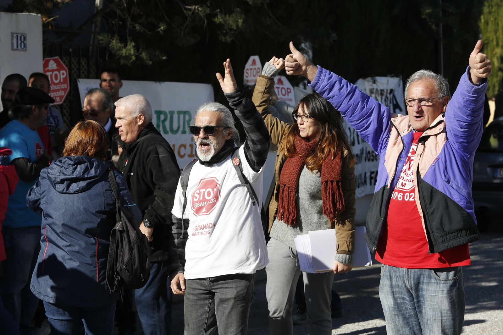 Las imágenes del desahucio en Las Gabias