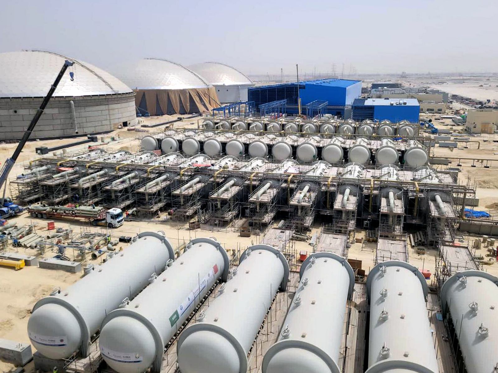 Imagen de la desaladora de Jubail 3A facilitadas por Abengoa.