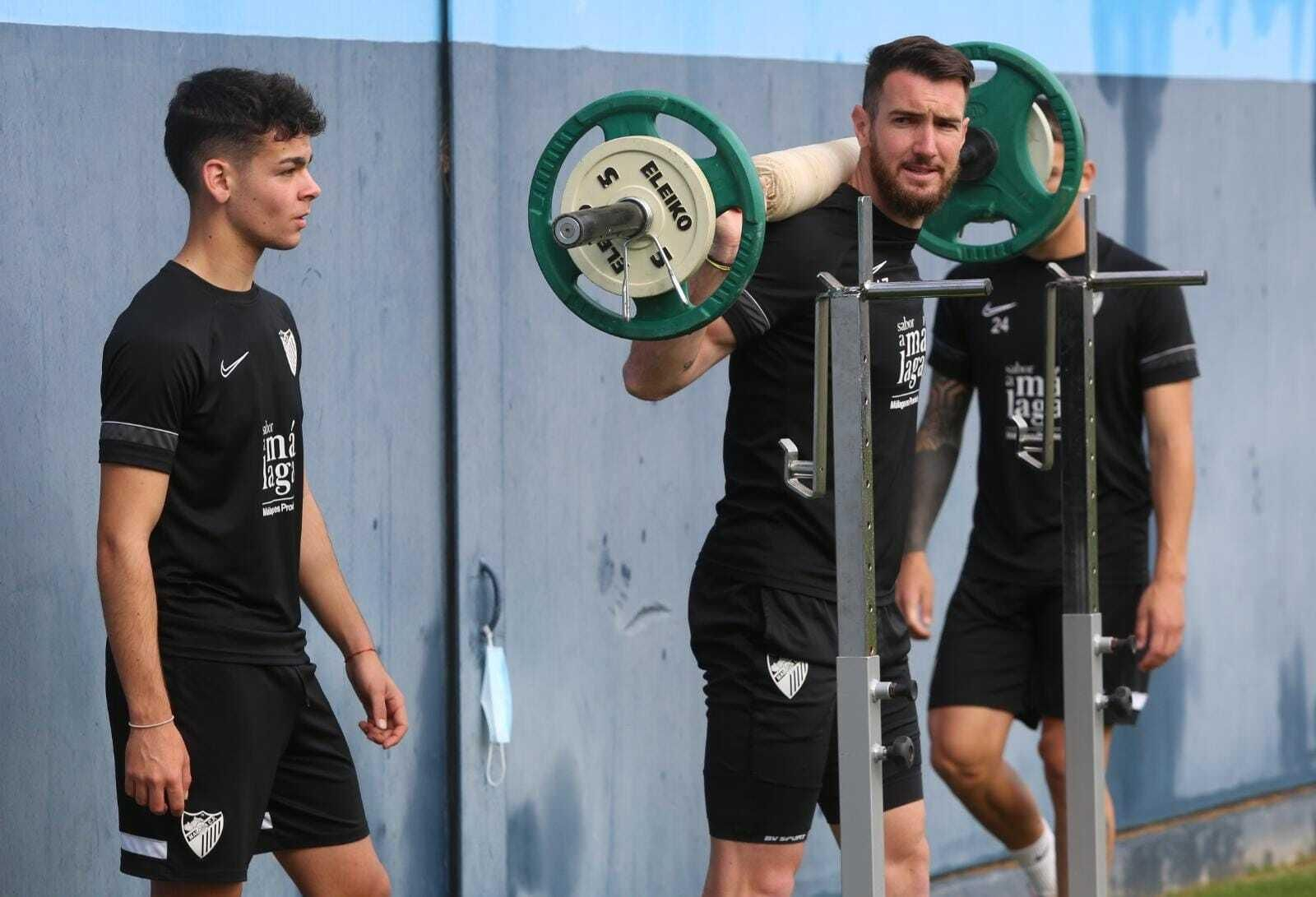 Las fotos del entrenamiento del Málaga