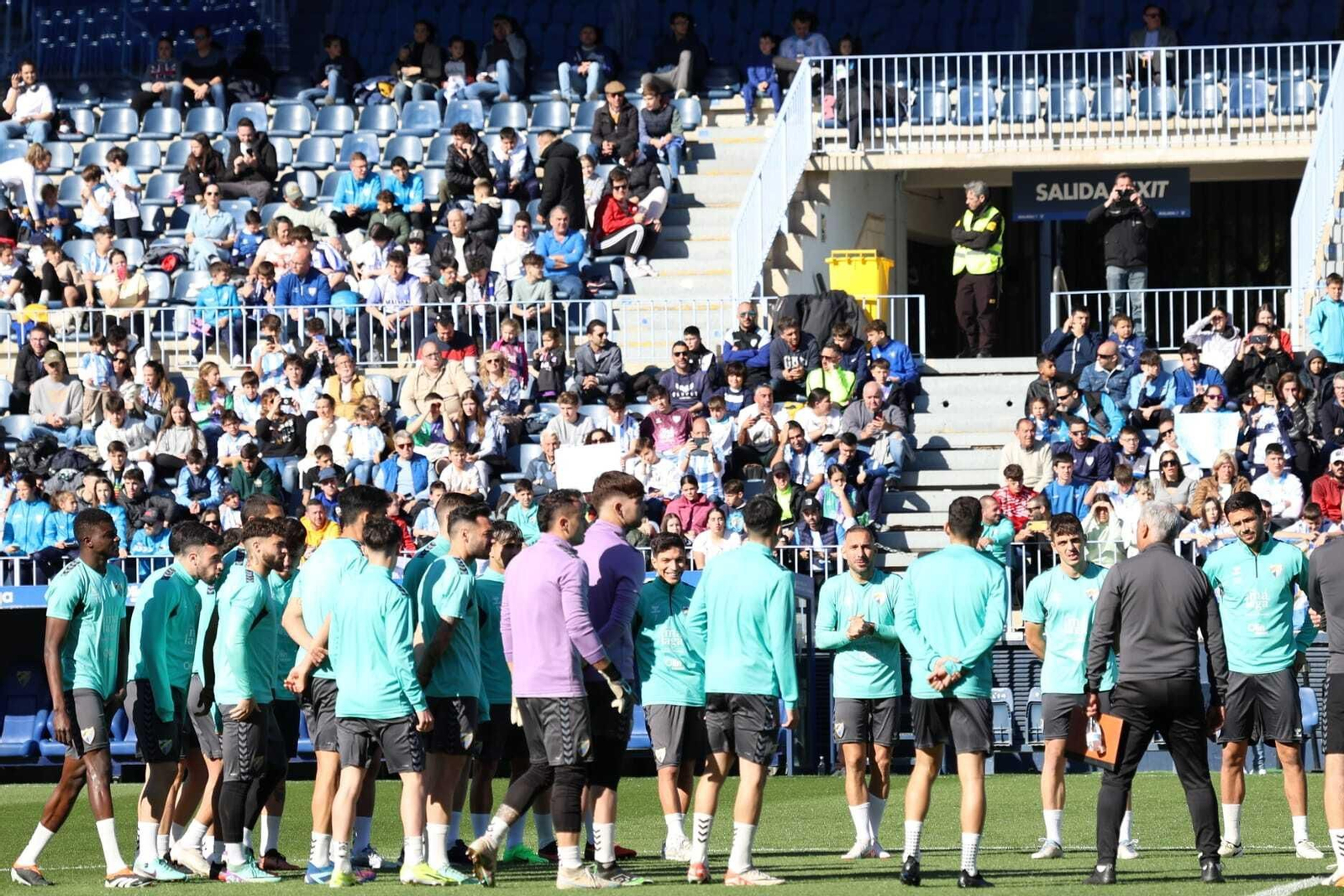 Imagen del entrenamiento a puertas abiertas