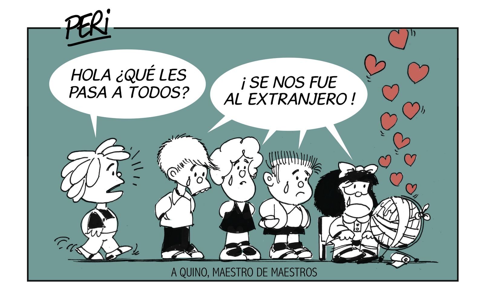 Homenaje de Peri a Quino.