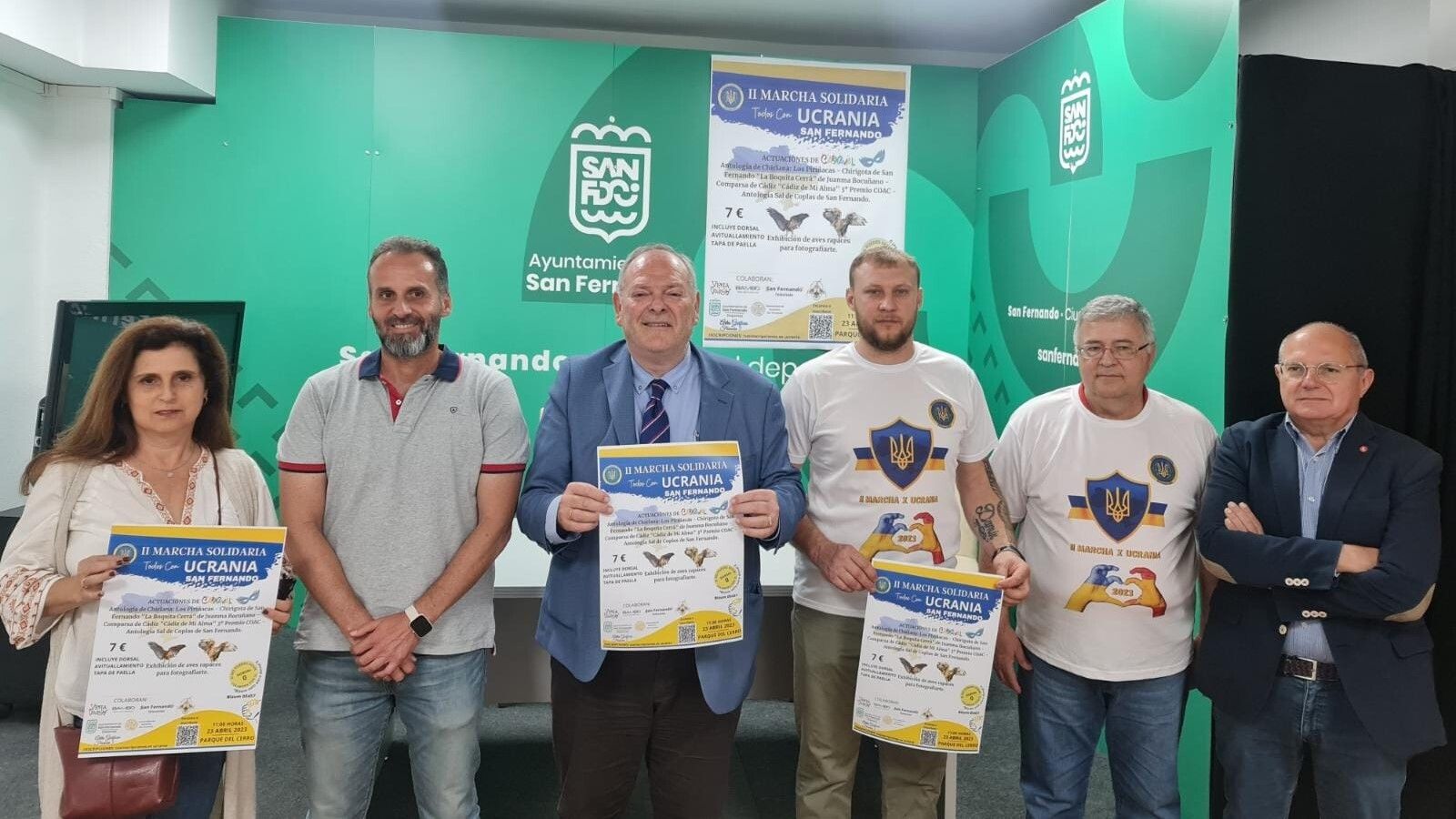 Acto de presentación de la marcha solidaria 'Todos con Ucrania'.