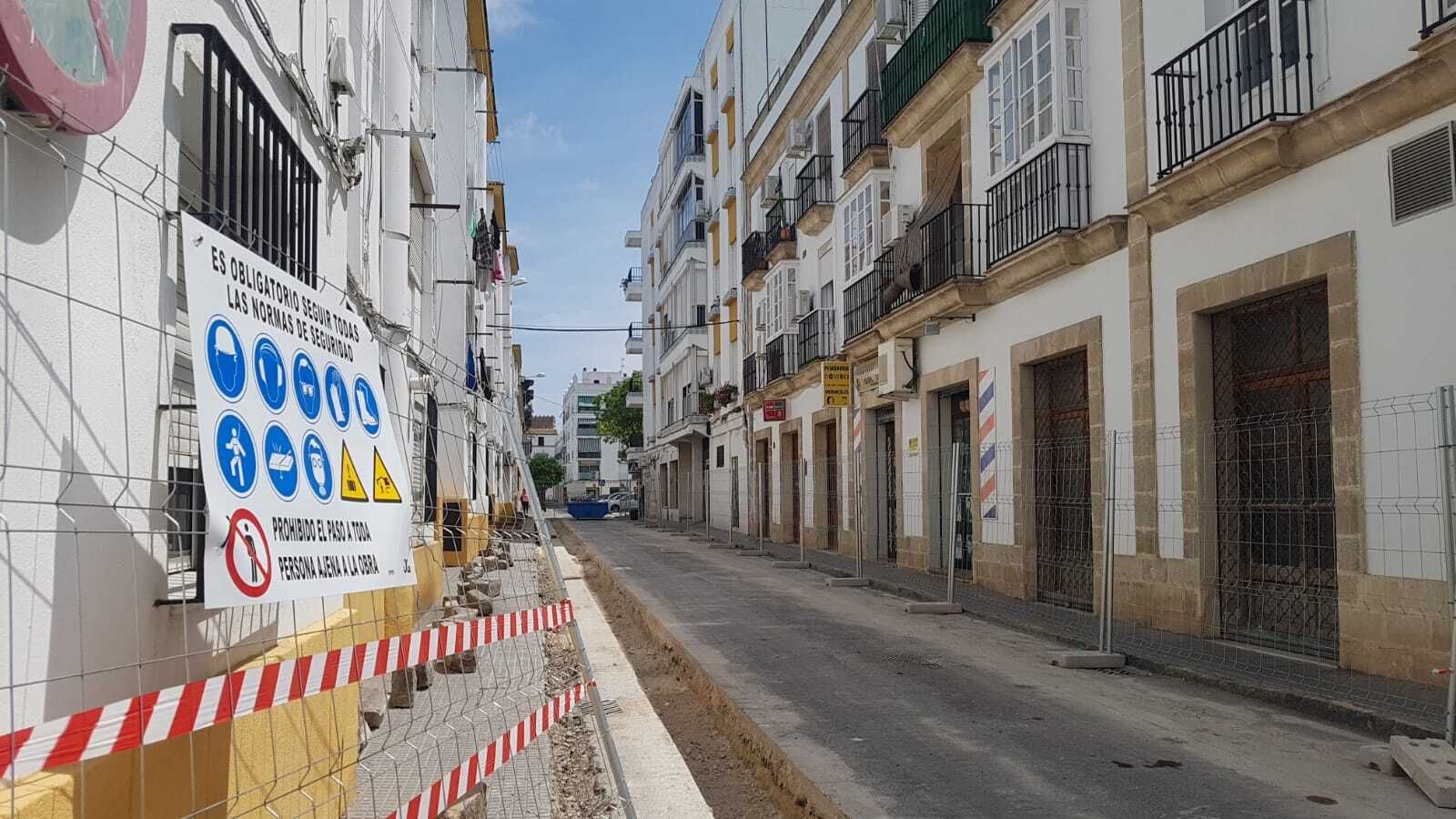La calle Ximénez Sandoval (en la imagen, durante las obras de Ciudad Amable), también será asfaltada.