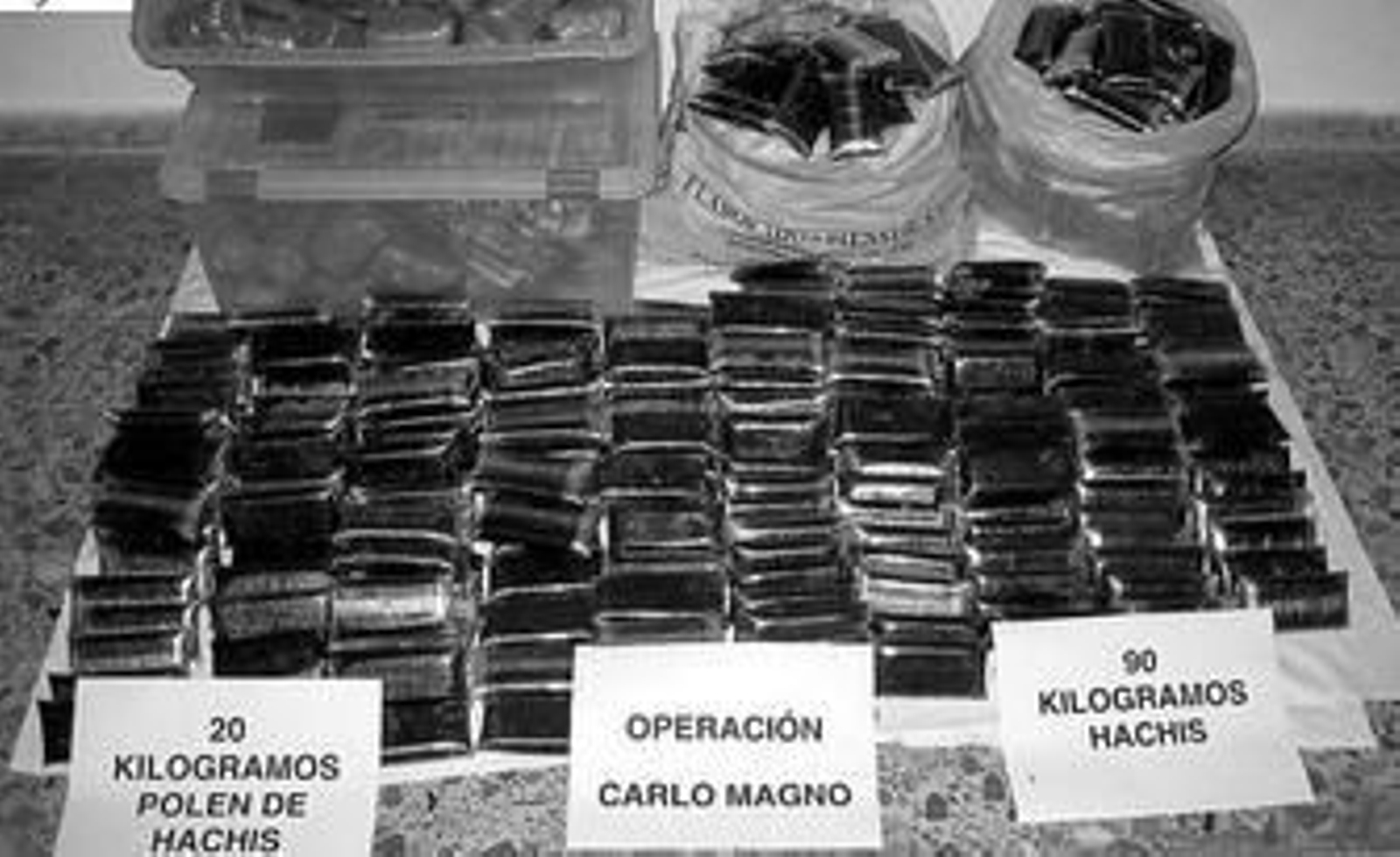 Imagen del alijo que incautó el grupo de Estupefacientes hace justamente un año.