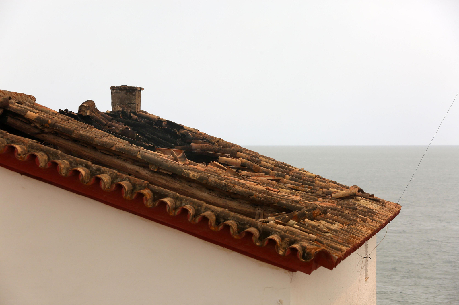 Las consecuencias del incendio en Mazagón