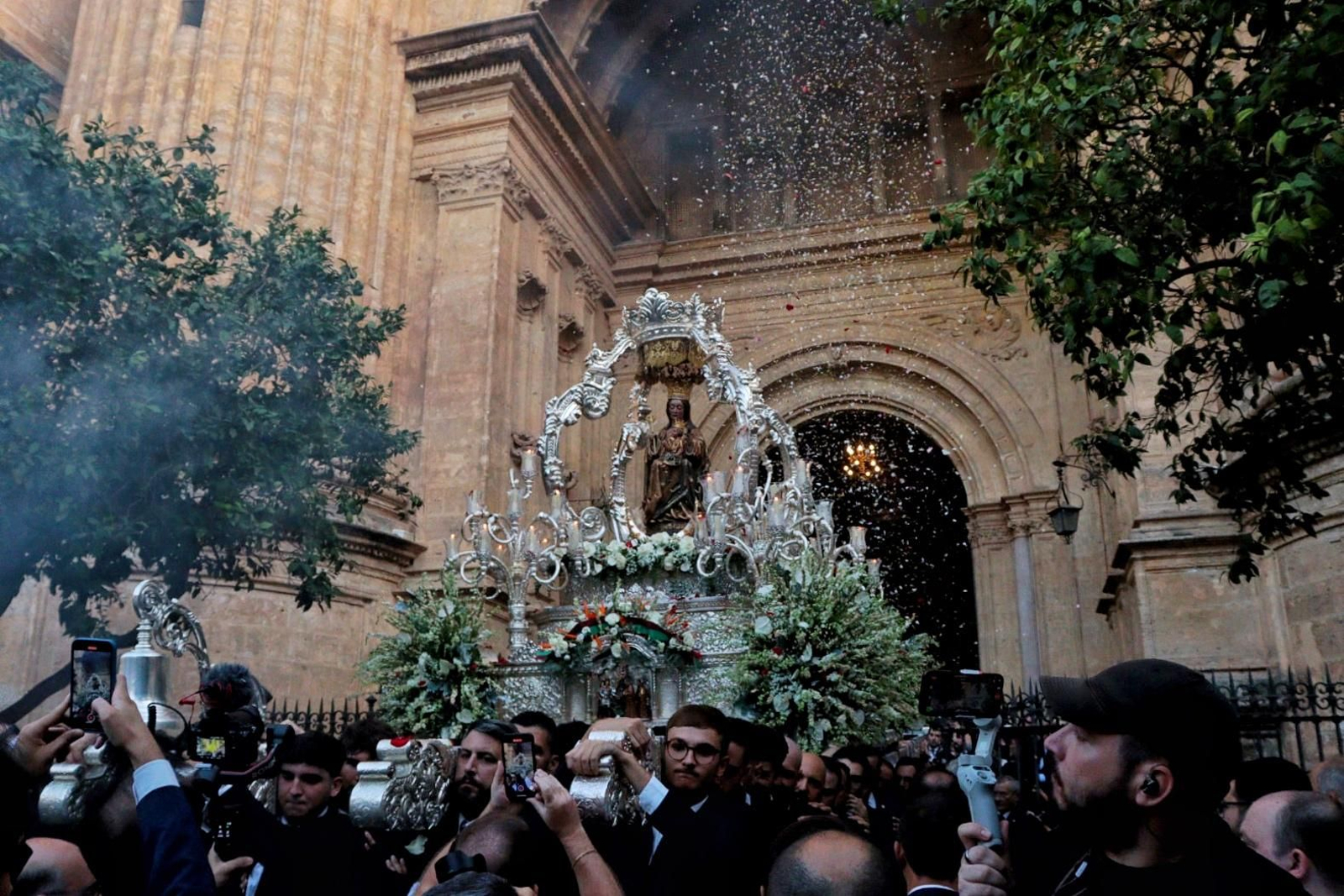 Imagen de la procesión de la Virgen de la Victoria en Málaga en 2024.