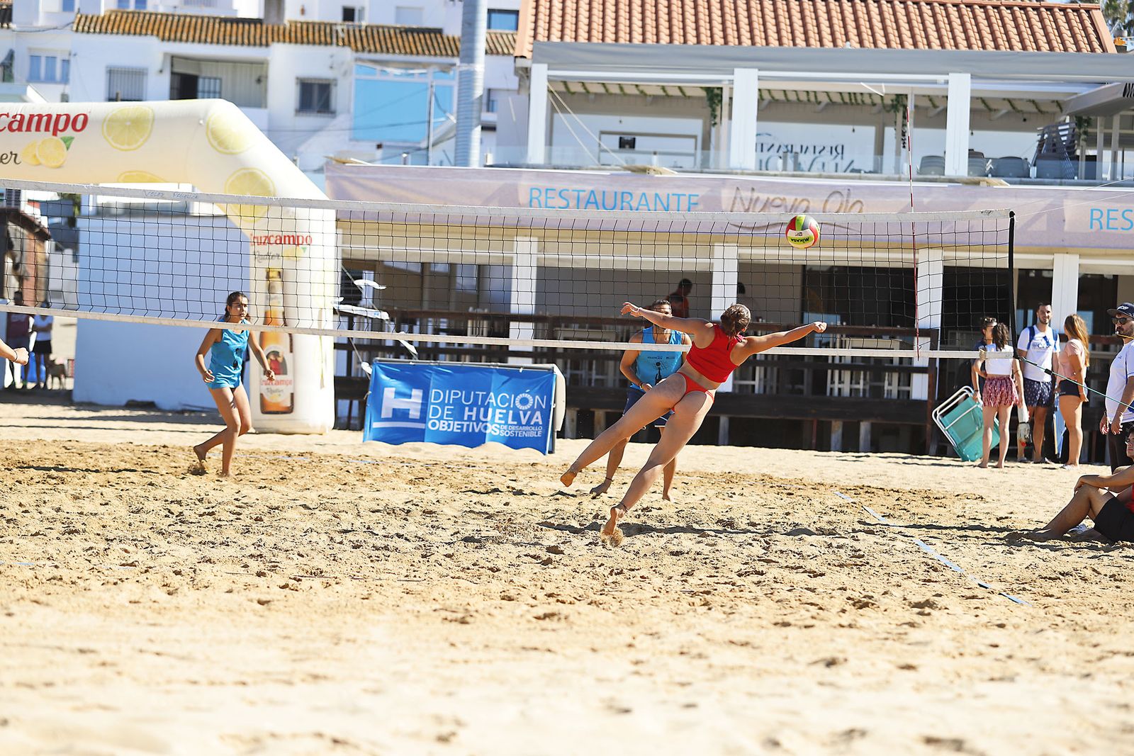 Imágenes de las playas de Huelva en el sábado 15 de agosto