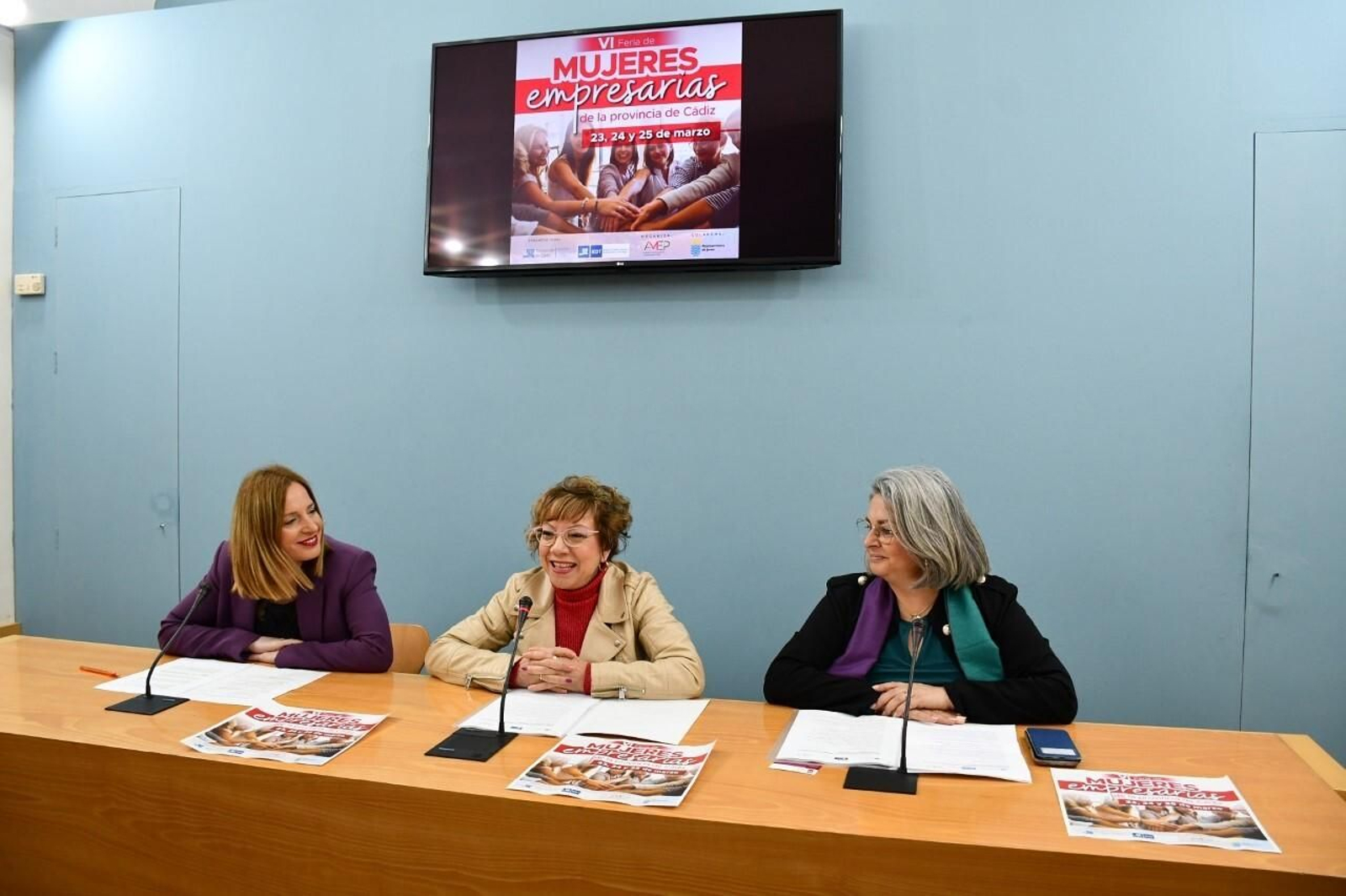 Ana Carrera, Carmen Collado y Gemma García