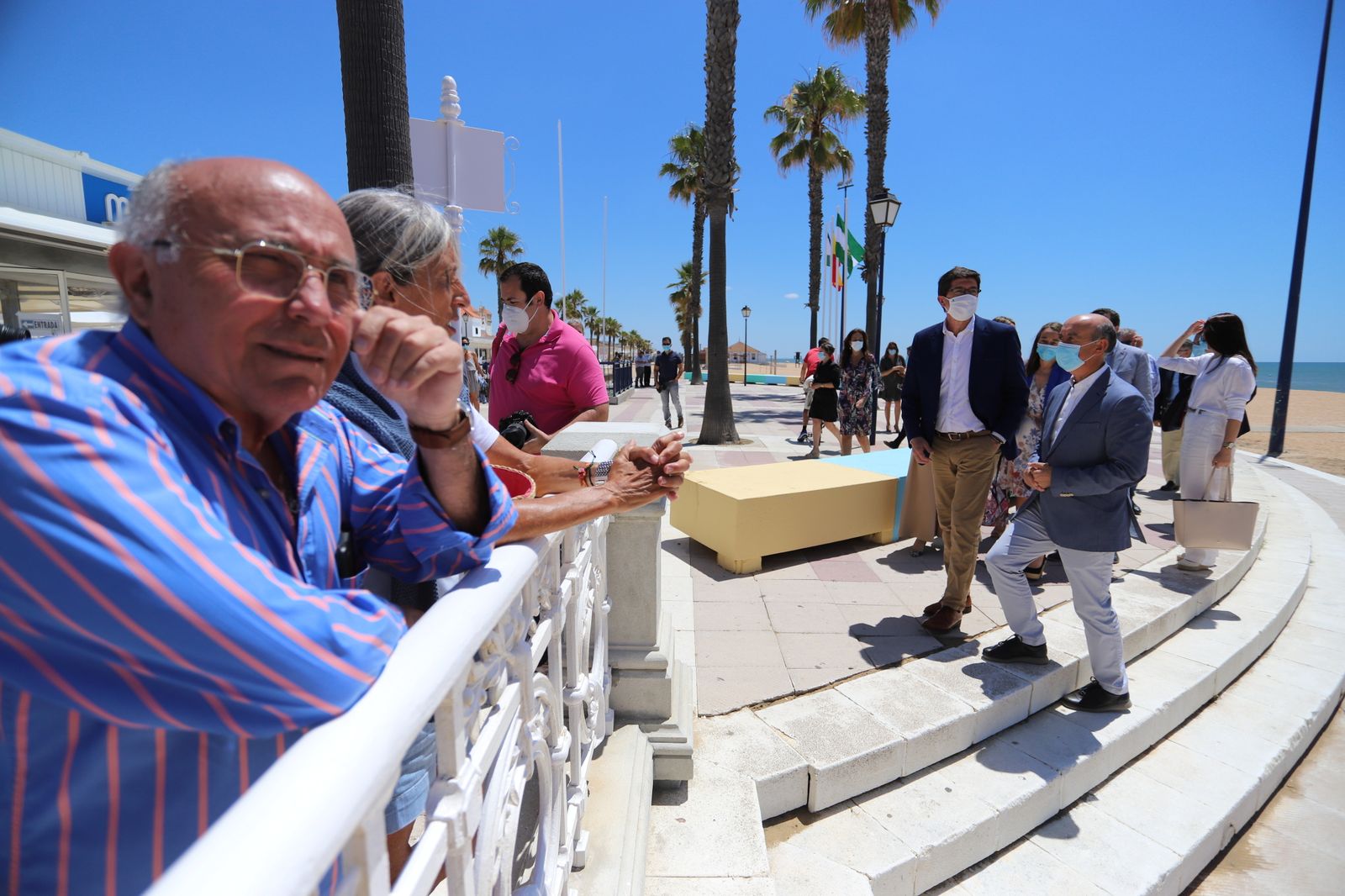 Imágenes de la vista de Juán Marín a las playas de la Antilla