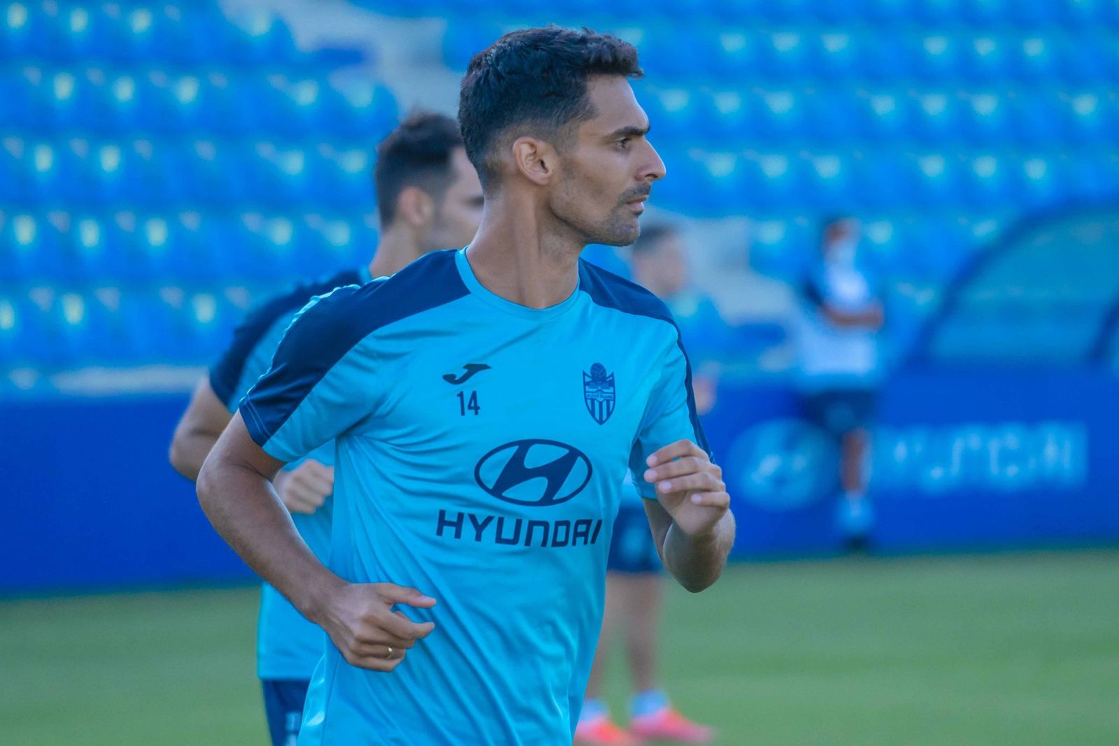 El exbalono Alfonso Martín, en una sesión de entrenamiento con el ATB