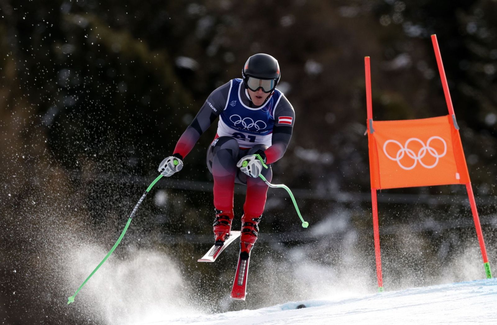 Las espectaculares fotos del descenso masculino en los Juegos Olímpicos de invierno