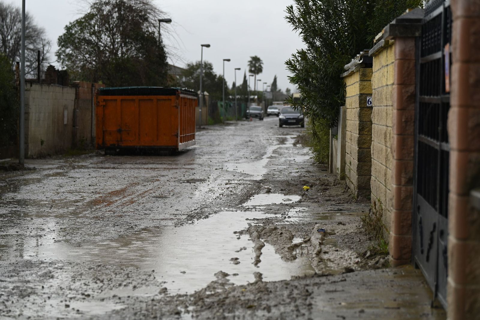 Parcelas de Guadalvalle siguen anegadas por el barro un mes después de las inundaciones