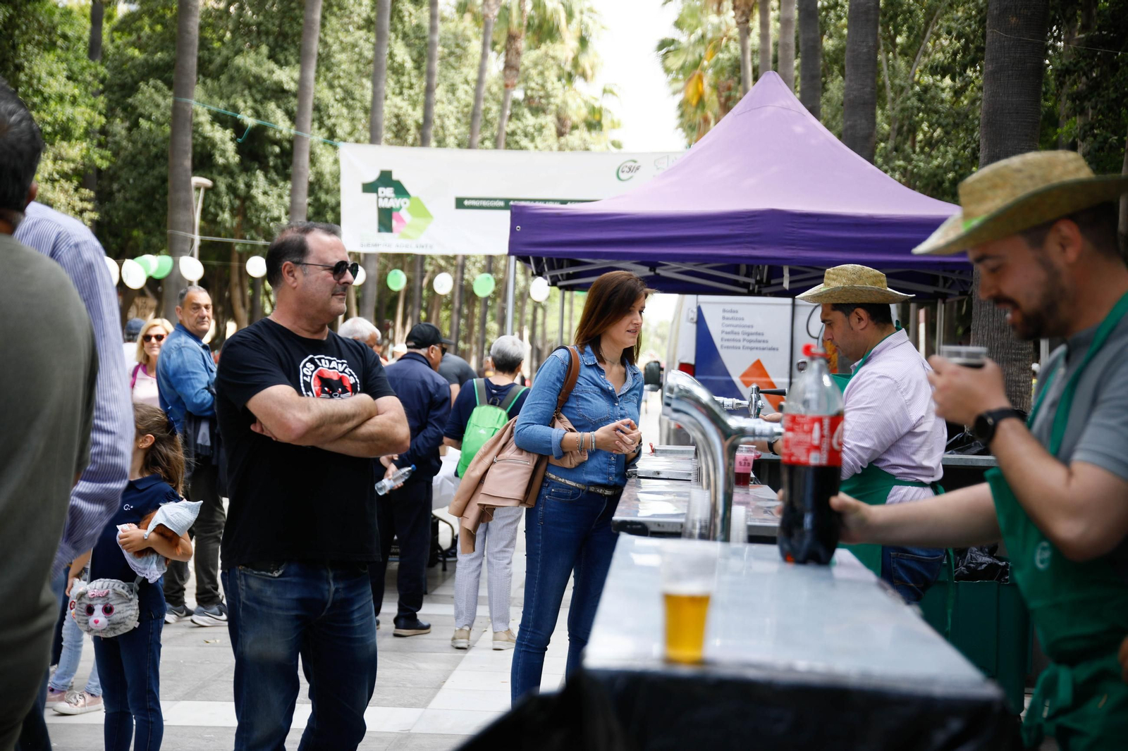 Las imágenes de la celebración del 1 mayo en Almería, Día del Trabajador del CSIF