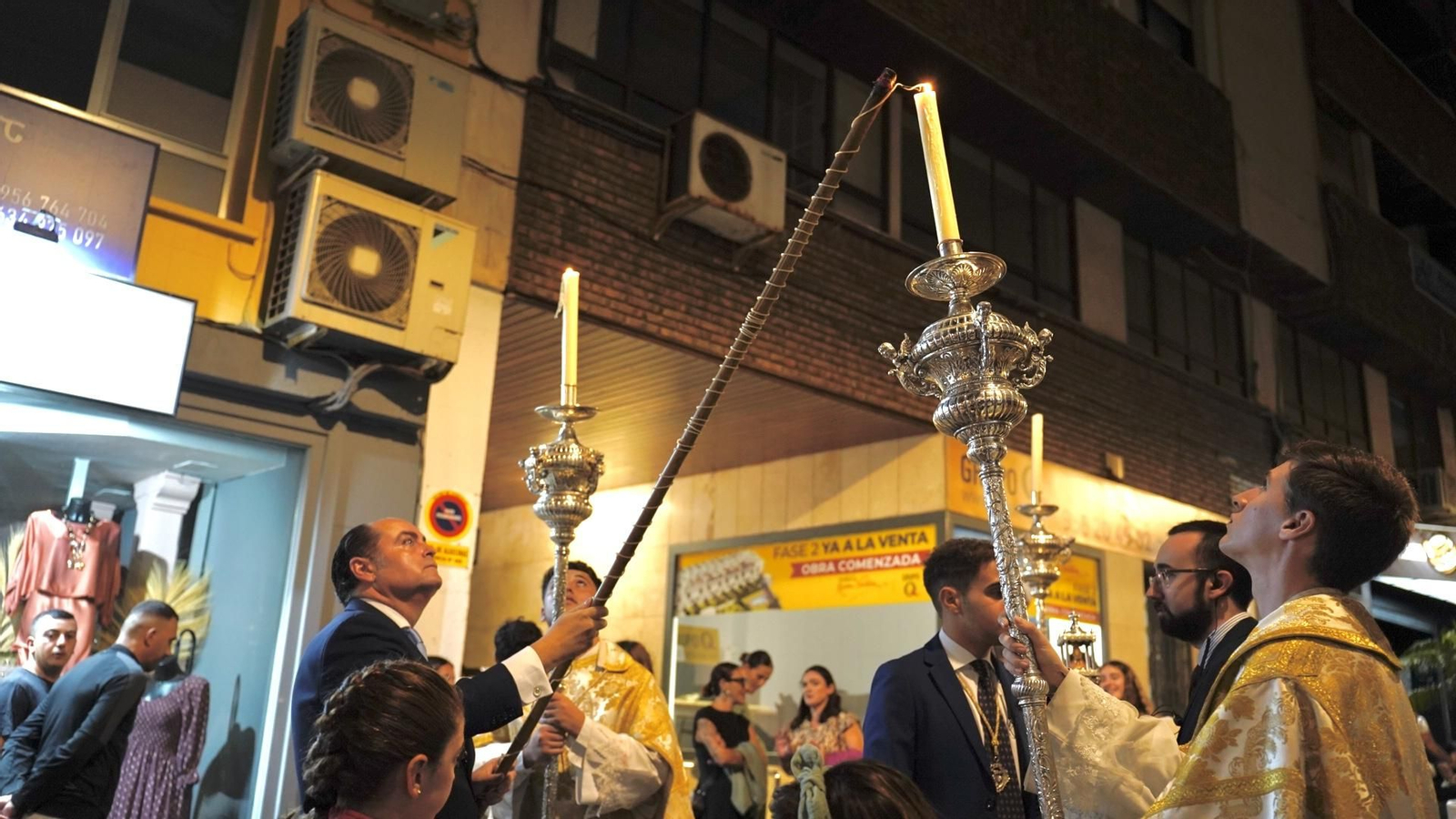 Fotografias de la procesión de la Virgen de Europa por las calles de Algeciras