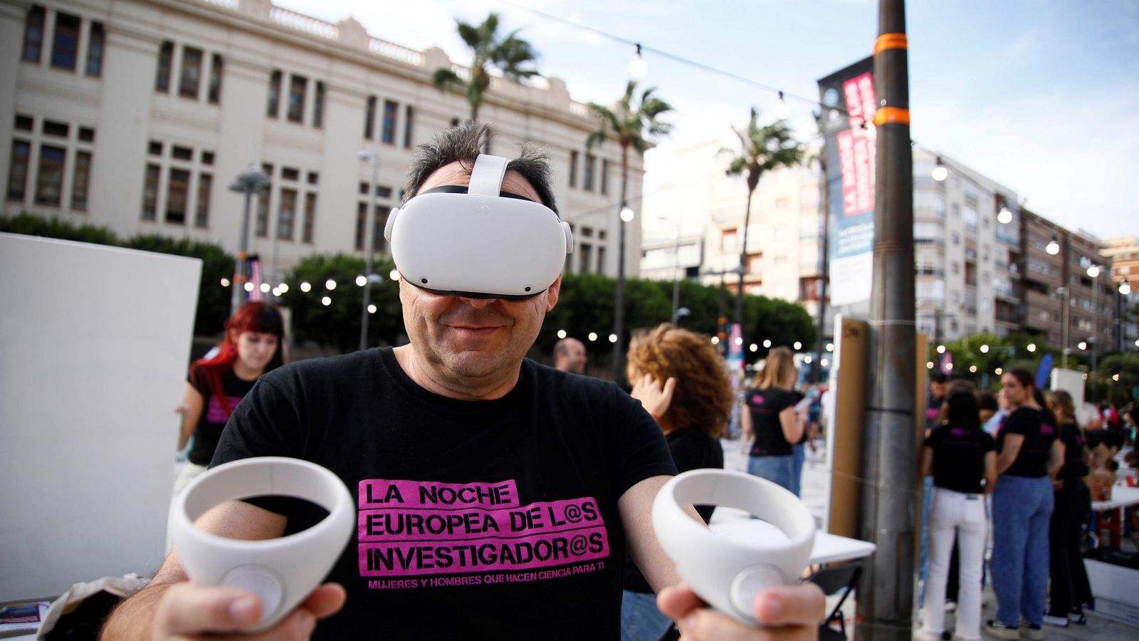 Realidad virtual en uno de los expositores de la Rambla en la edición del año pasado