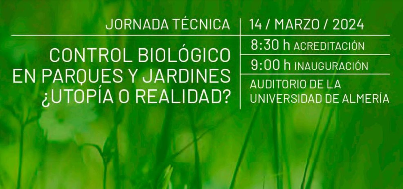 Cartel anunciador de la jornada.