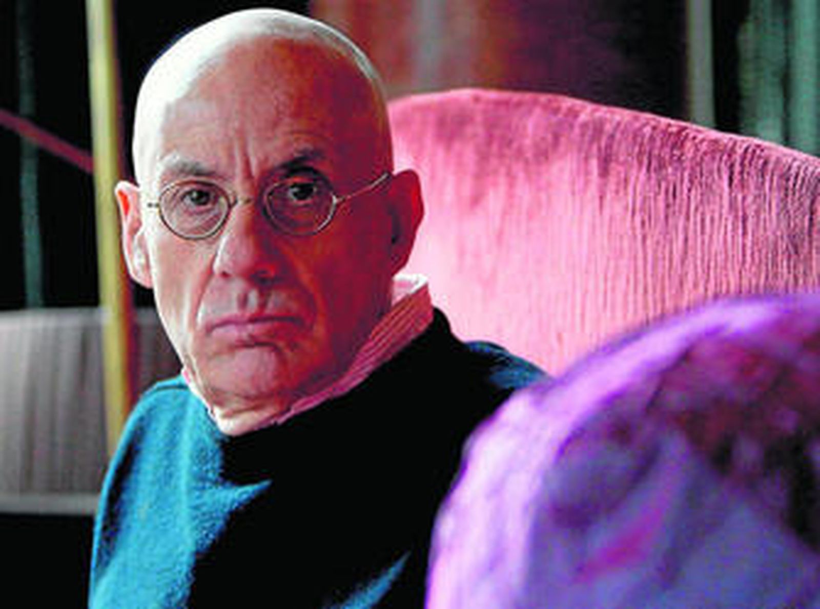 James Ellroy, ayer, en Barcelona.