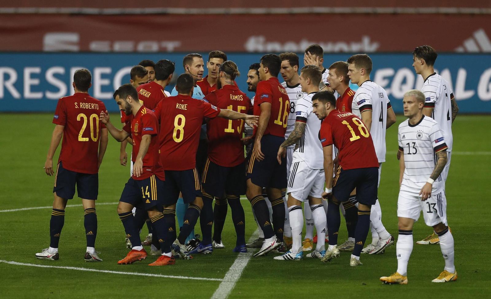 España-Alemania, en imágenes