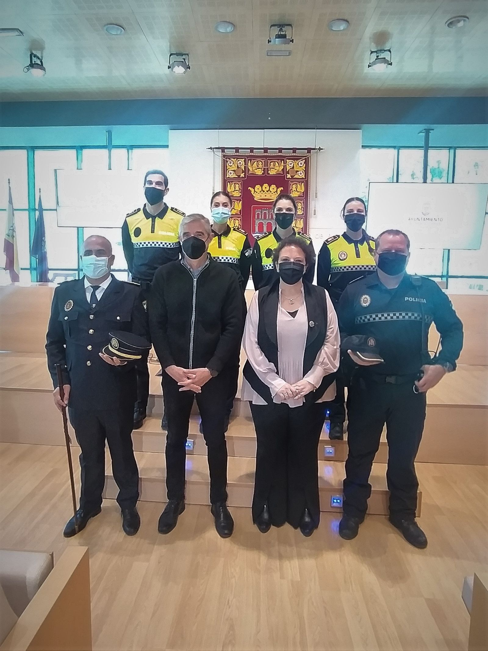 Acto del nombramiento de nuevos cargos en la plantilla de la Policía Local
