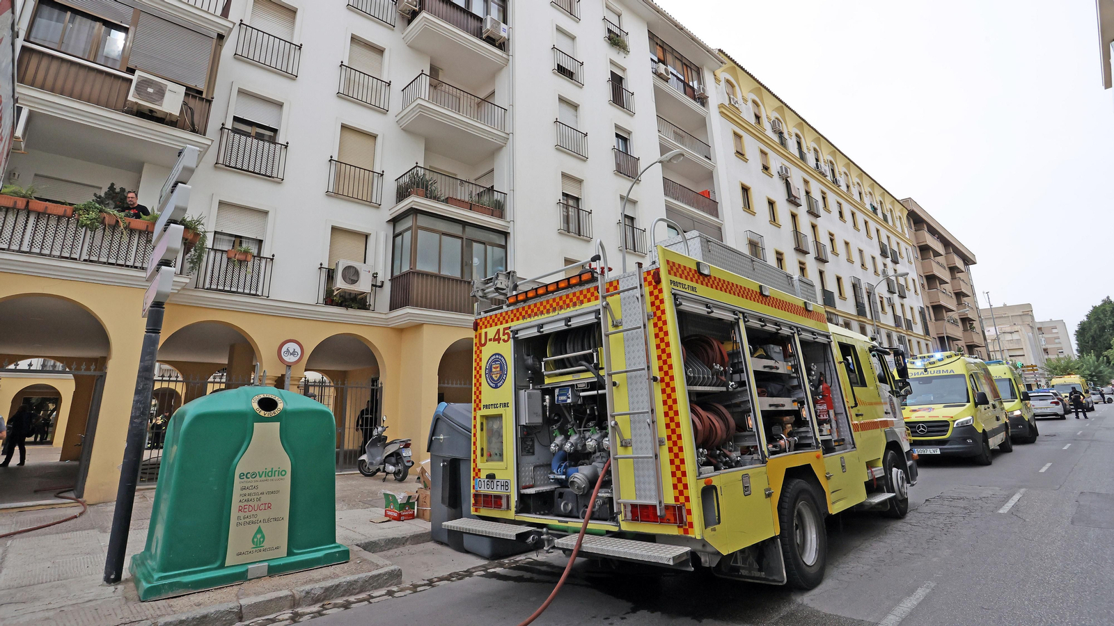 Incendio en una vivienda de calle Paul