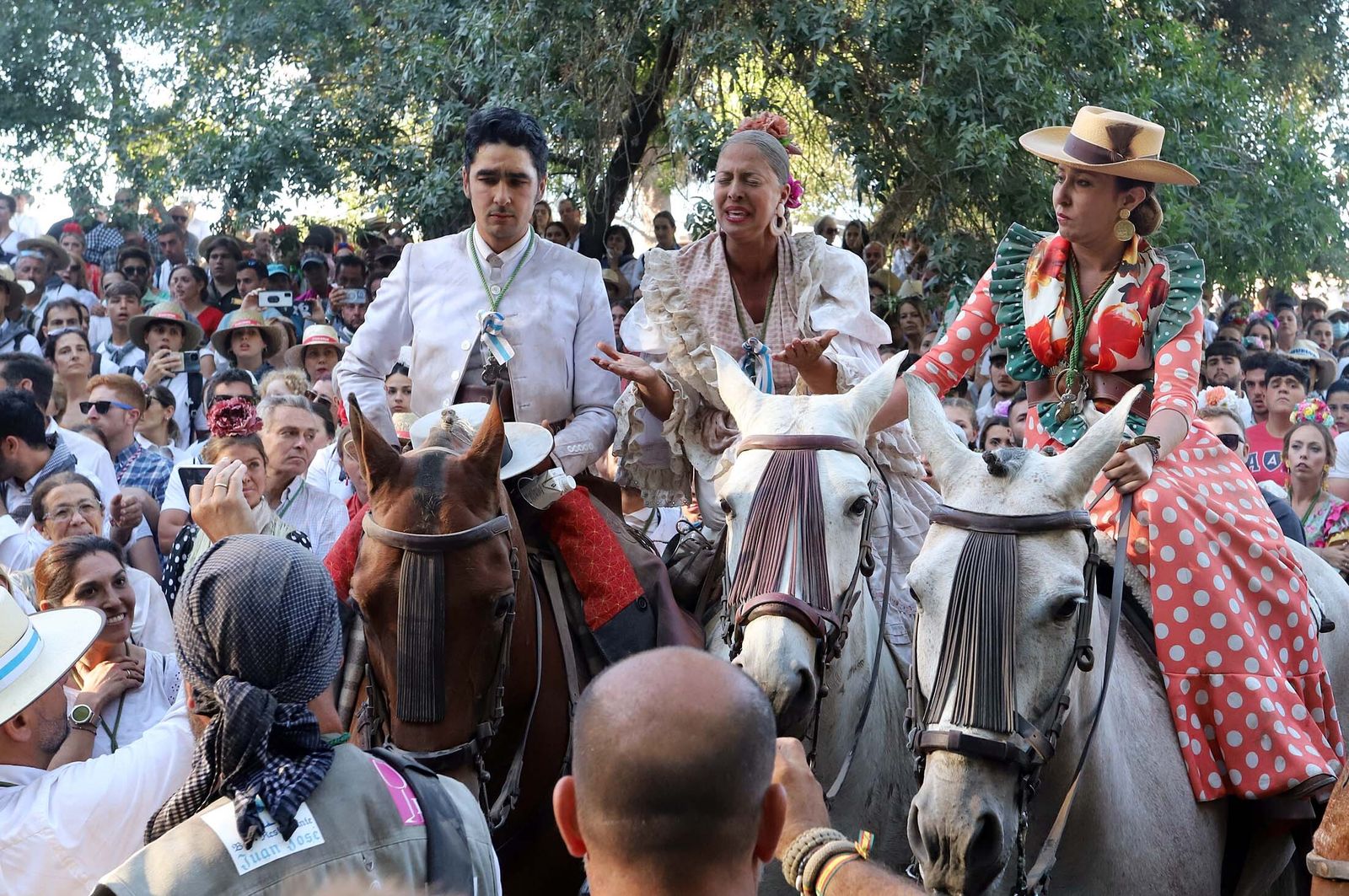 Imágenes de la Hermandad de Huelva a su paso por El Charco