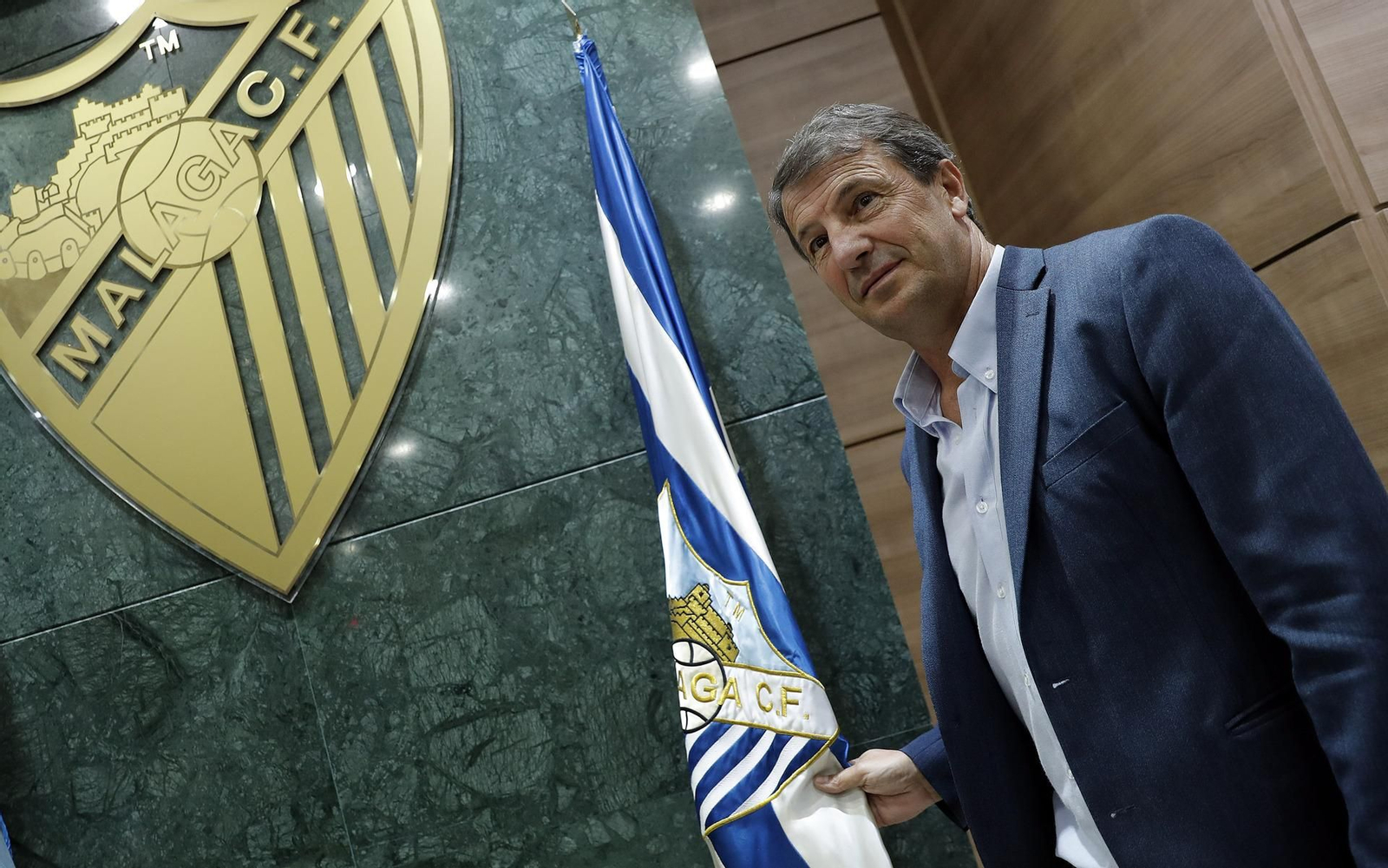 José González, en su regreso al Málaga CF