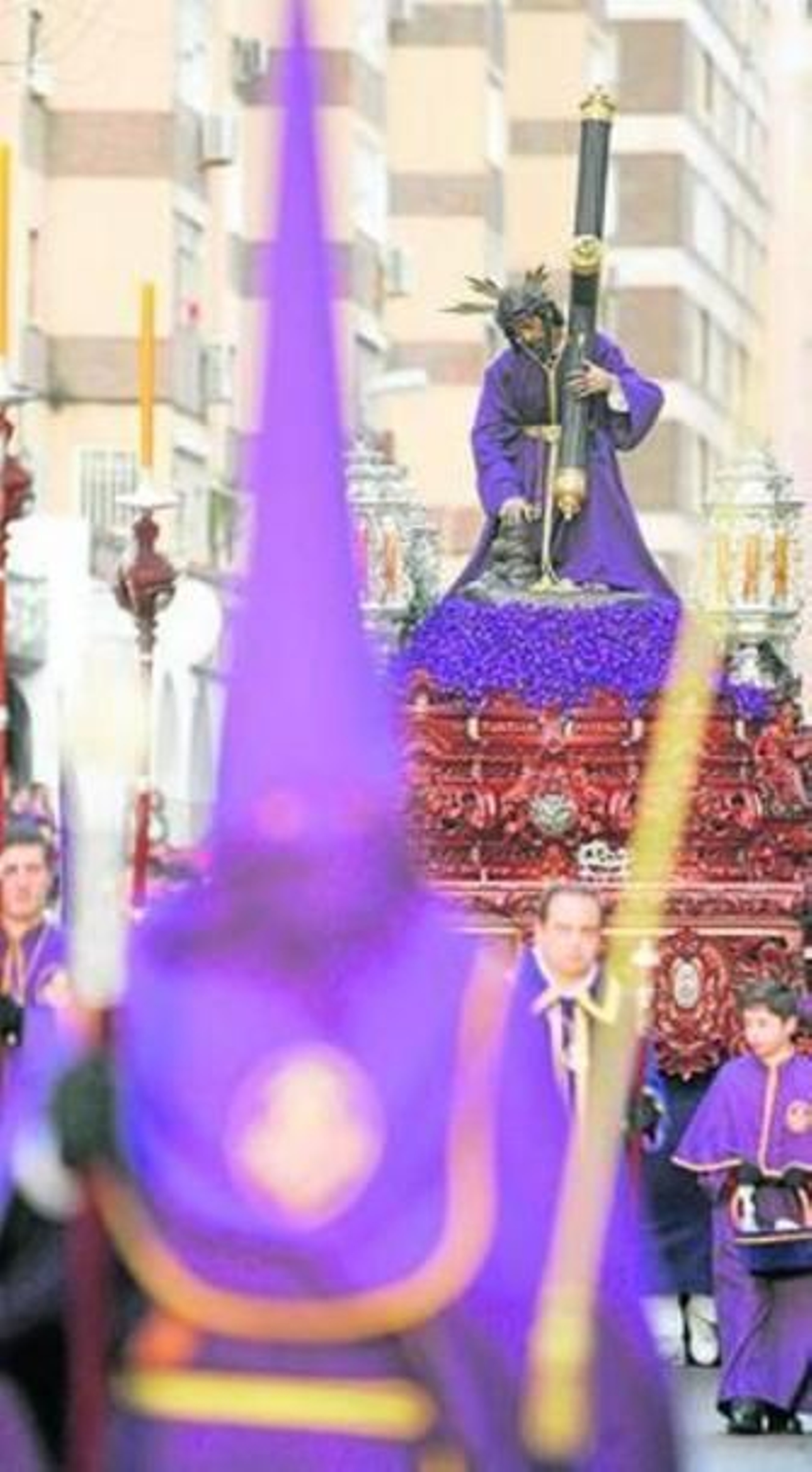 Paso del Gran Poder en su Estación de Penitencia.