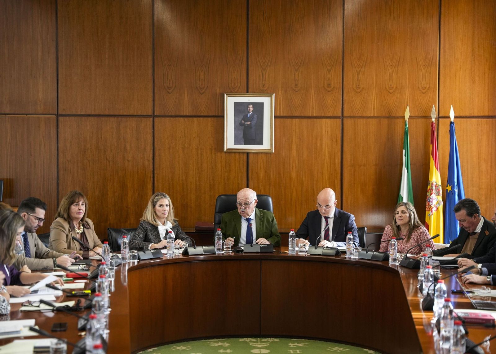 Reunión de la Diputación Permanente del Parlamento de Andalucía.