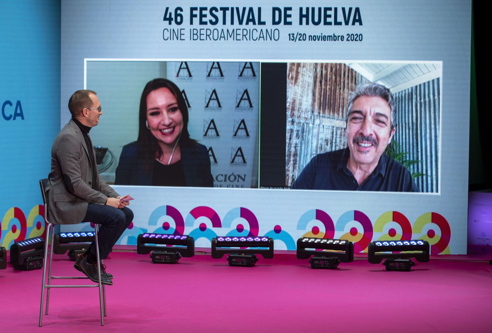 Darín en el encuentro virtual que ha mantenido con los espectadores.