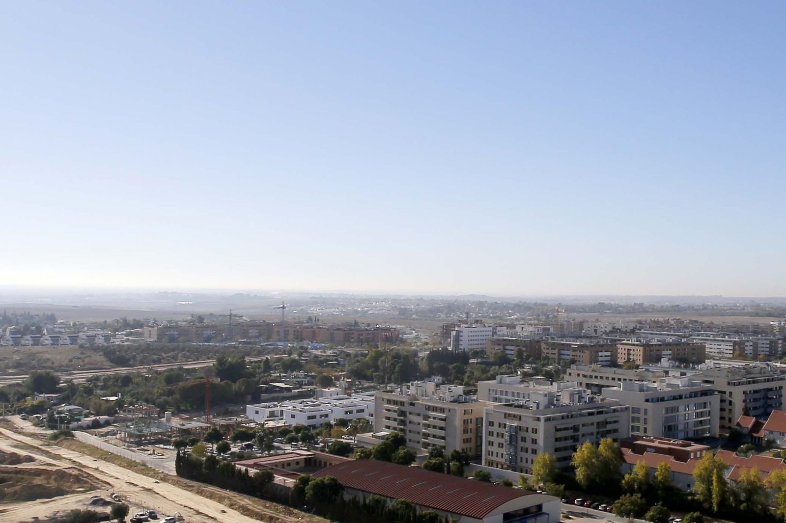 Una vista de Mairena del Aljarafe, el municipio más poblado de esta comarca metropolitana.