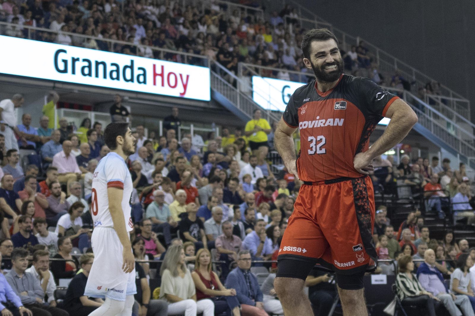 Luke Maye sonríe en el encuentro ante Obradoiro.