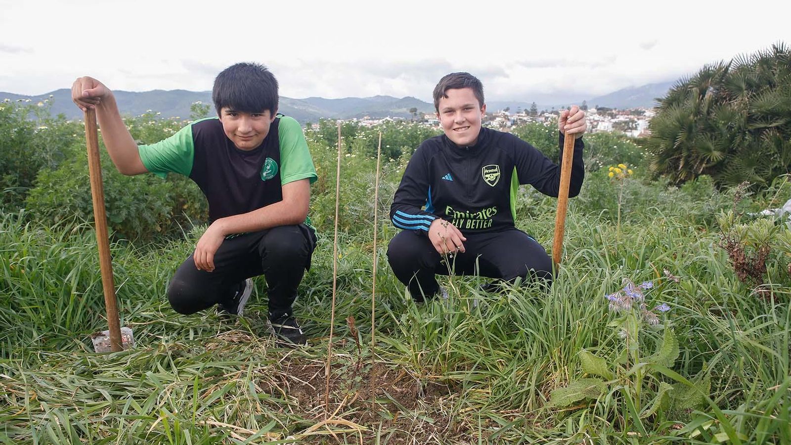 Fotografías de la plantación del programa 'Reverdece' de Acerinox Fotografías de la plantación del programa 'Reverdece' de Acerinox