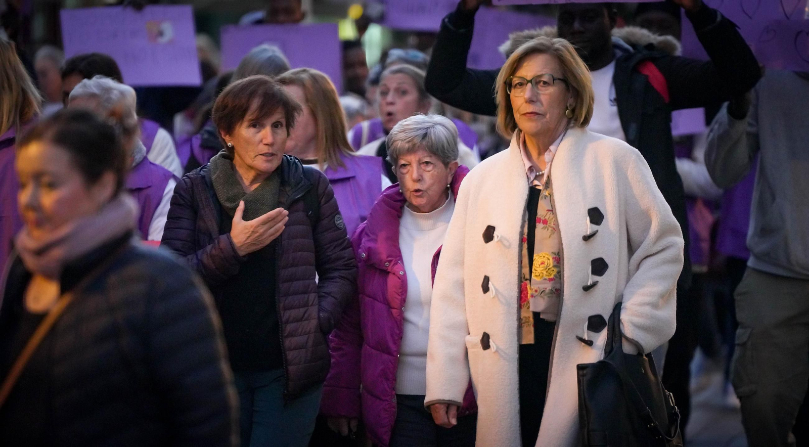 Manifestación por el 25-N en Jerez