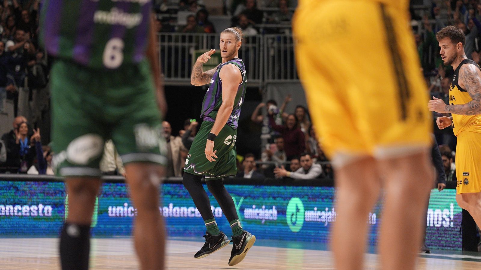 El Unicaja-La Laguna Tenerife, en fotos