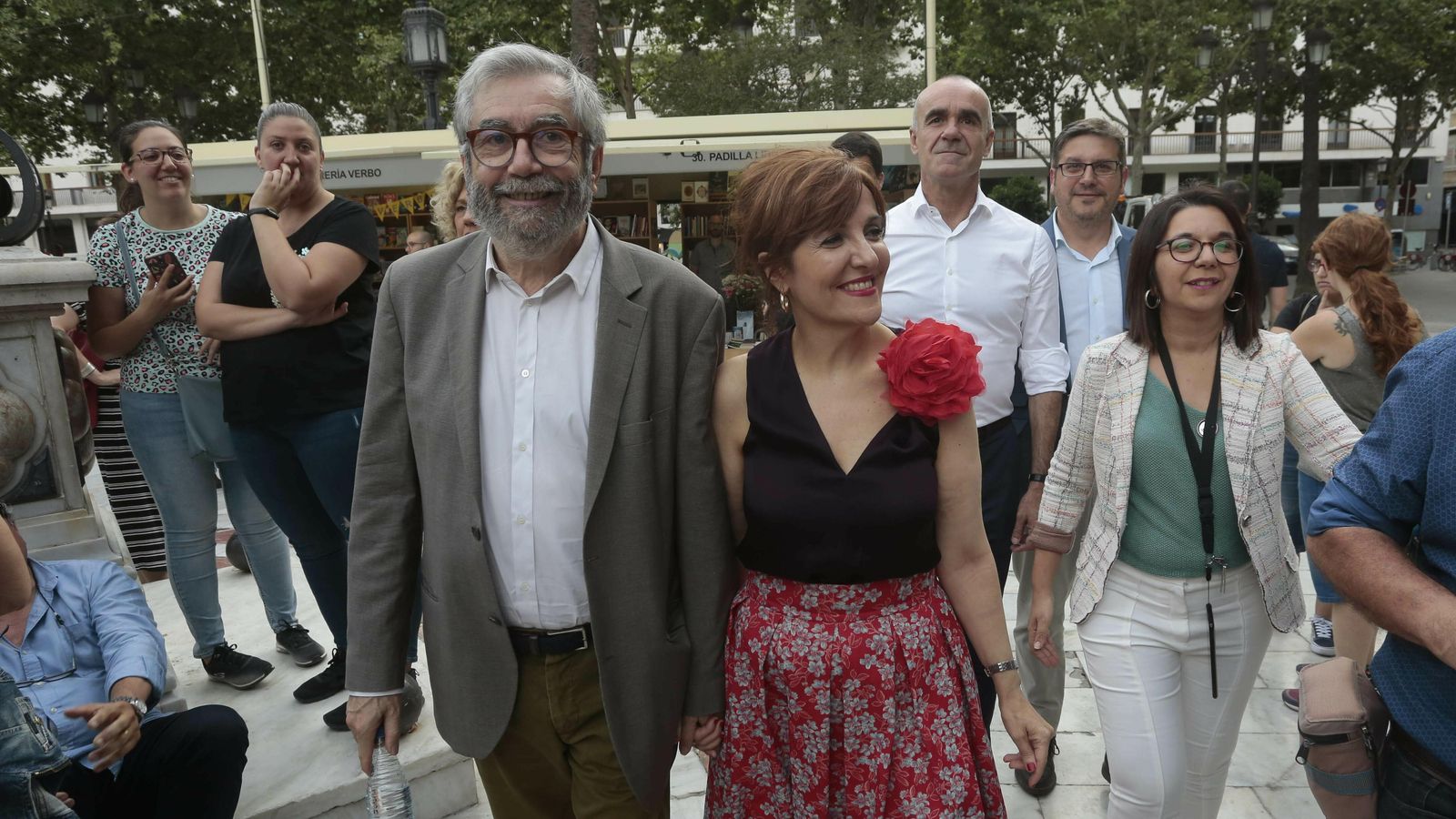 La autora, acompañada de su marido Antonio Muñoz Molina.