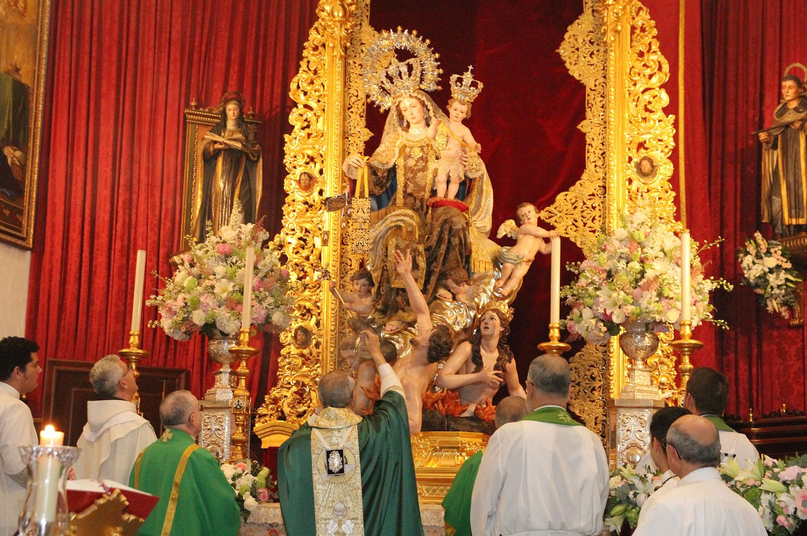 Imágenes de la bendición de la Virgen del Carmen