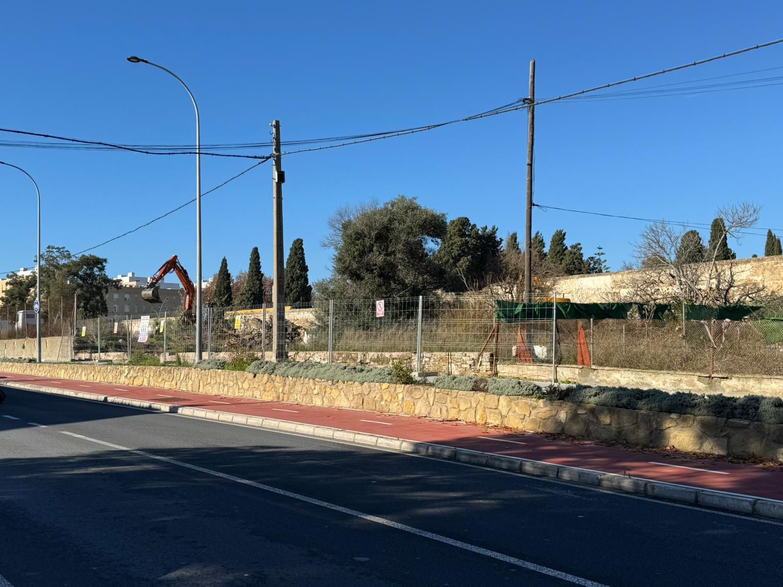 Imagen del solar derrumbado.