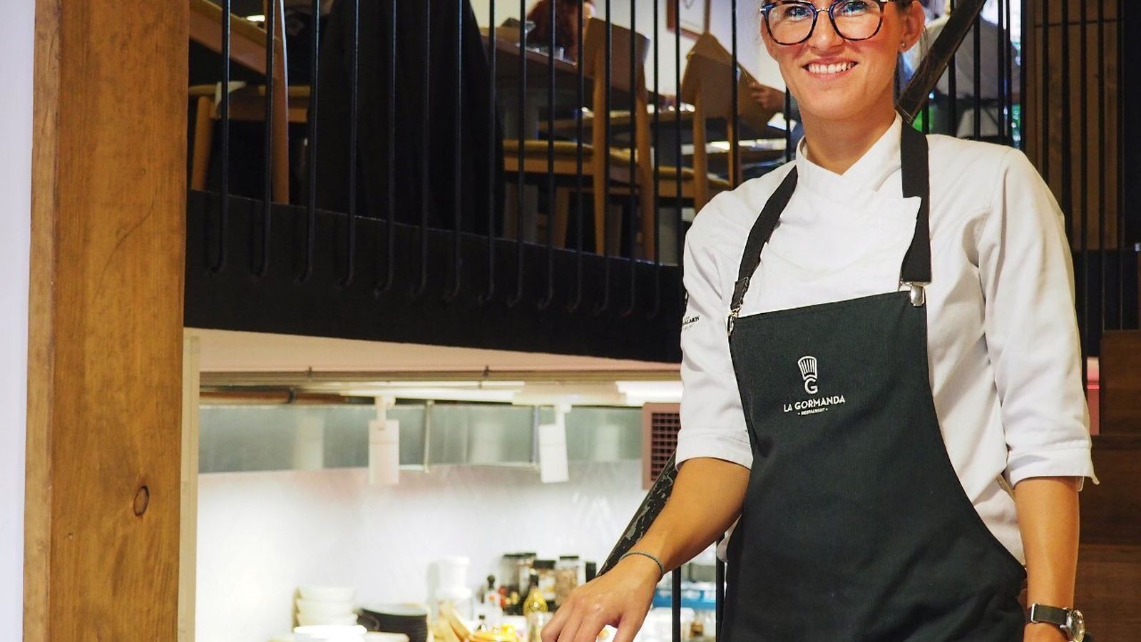 La chef Carlota Calver, en su restaurante, La Gormanda.