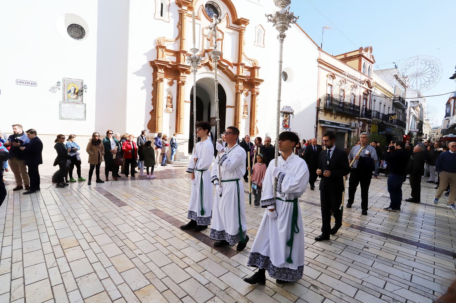 Imágenes de la procesión del Sacramento desde la Concepción