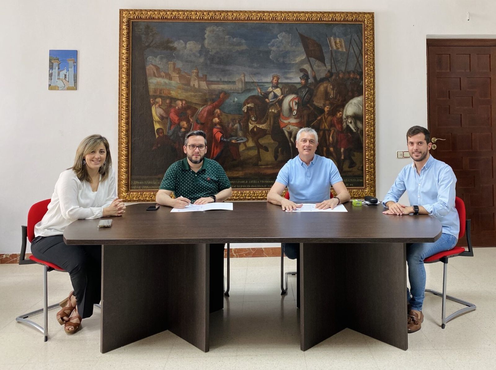 Carmen Jiménez, José Álvarez, Alfonso Alcaide y Ángel Marín.