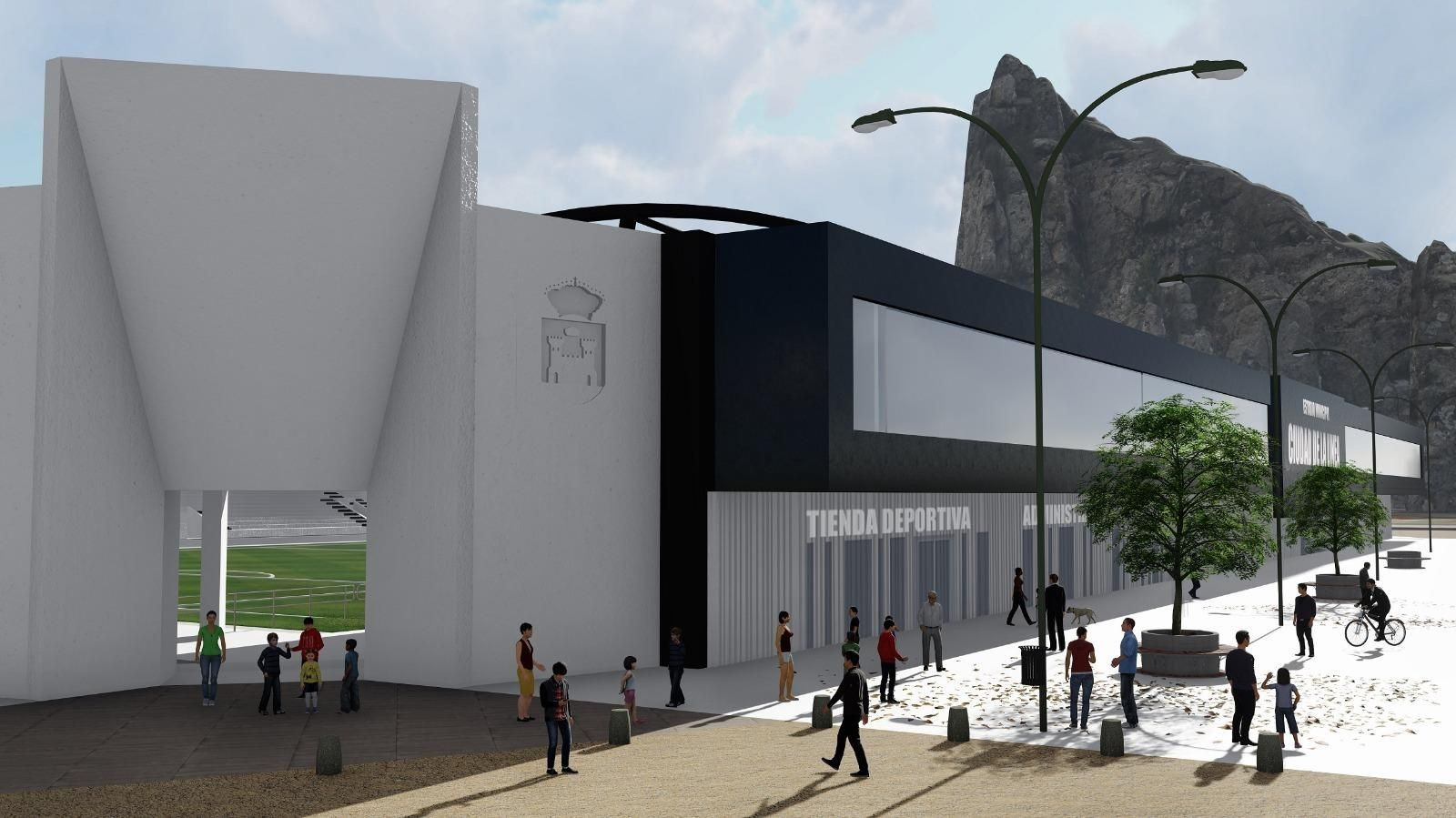 Imagen del proyecto del nuevo estadio de La Línea