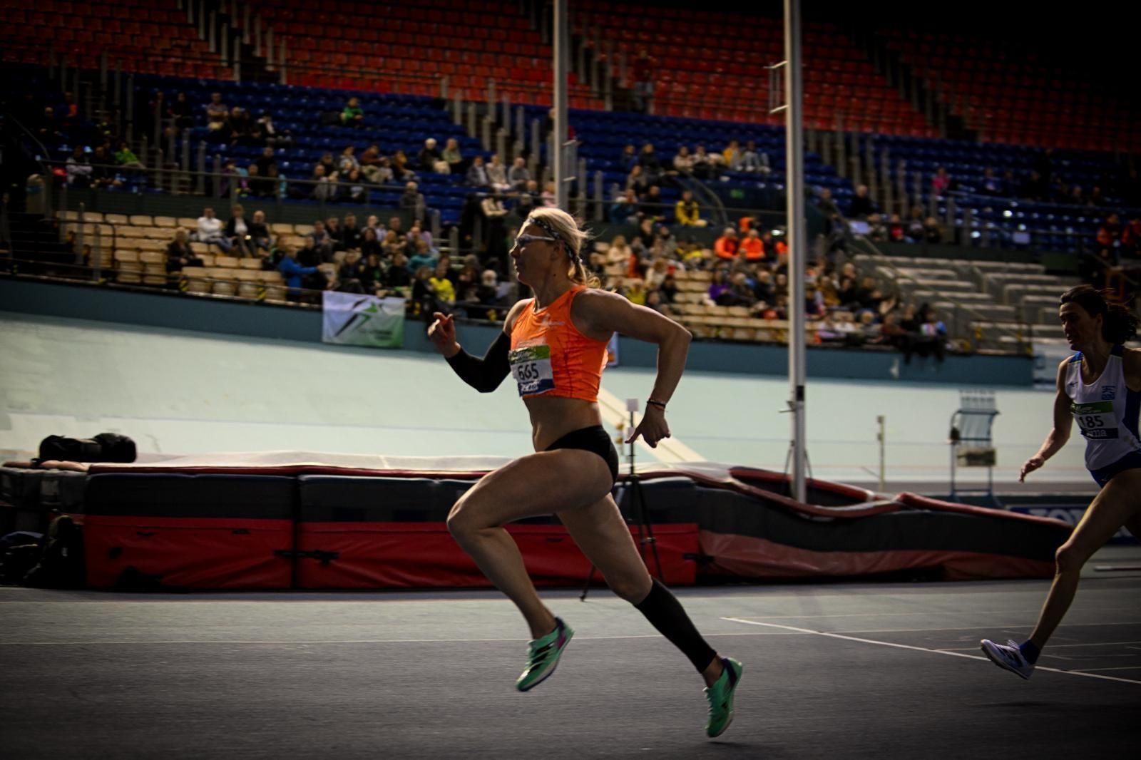 Emilia Paunica, una de las representantes almerienses en San Sebastián, durante una de las pruebas del Campeonato de España Máster.