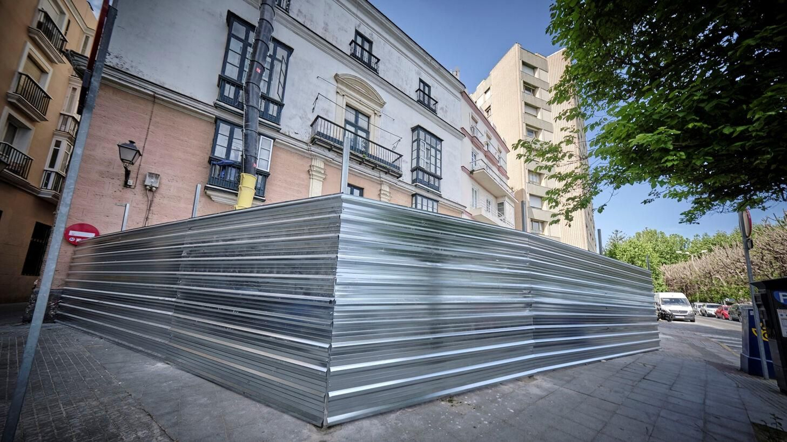 Obras en la zona de la Alameda para el futuro hotel Cádiz The Meliá Collection de 5 estrellas.