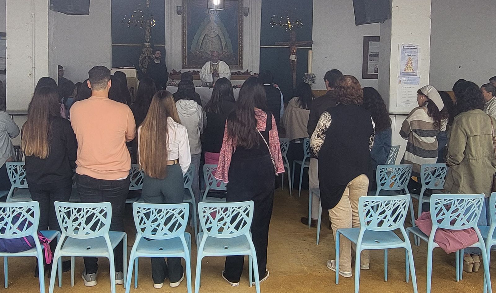 Una imagen del encuentro provincial de jóvenes rocieros.