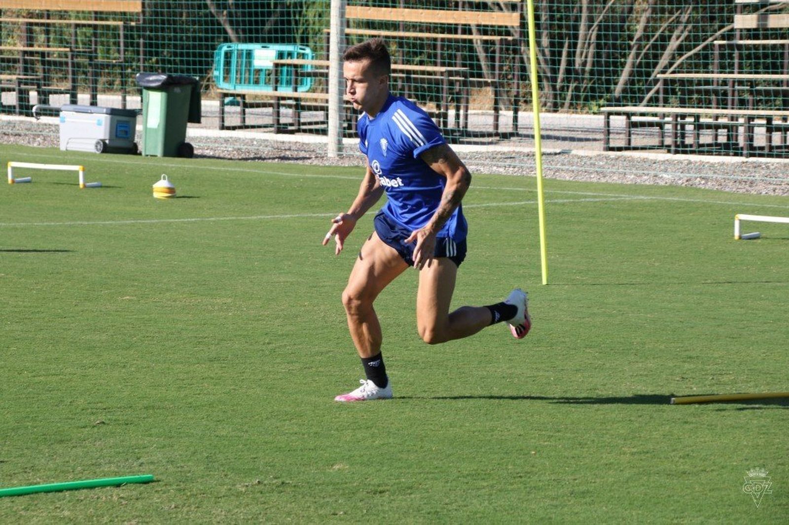 Salvi, durante el entrenamiento de la mañana del viernes en Marbella.