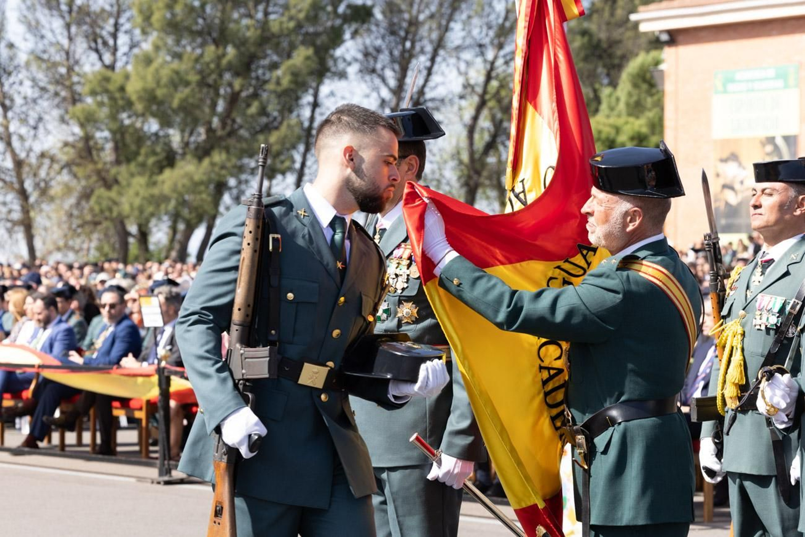 Jura de bandera de la 130ª promoción de guardias civiles de la Academia de Baeza