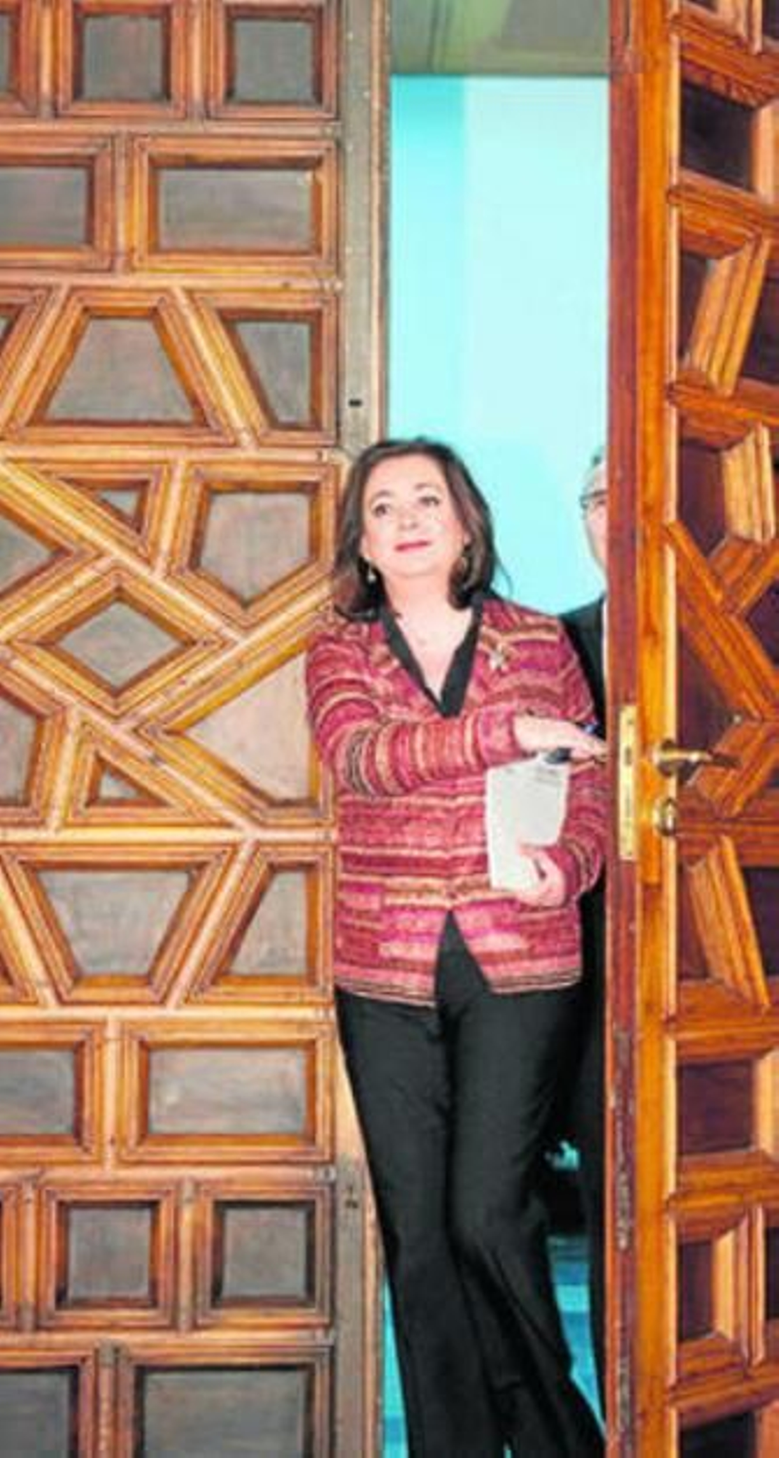 La consejera de Educación, ayer tras el Consejo de Gobierno.