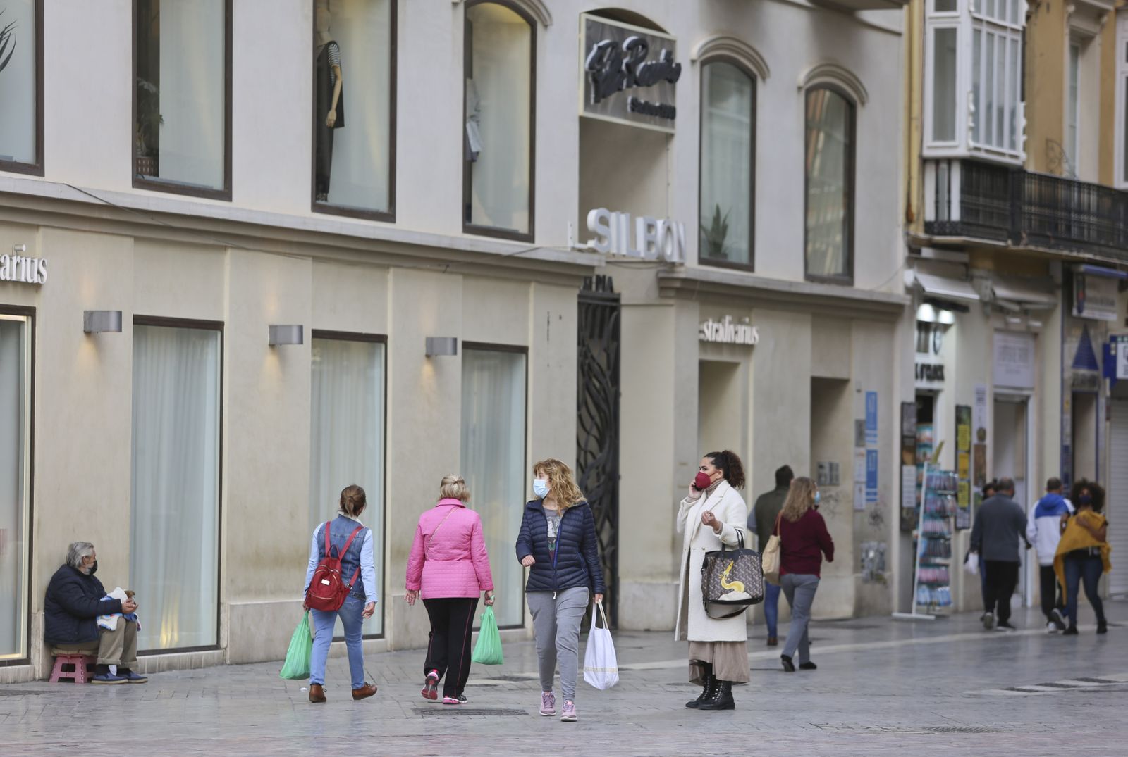 Málaga capital vive el primer día de su nuevo cierre